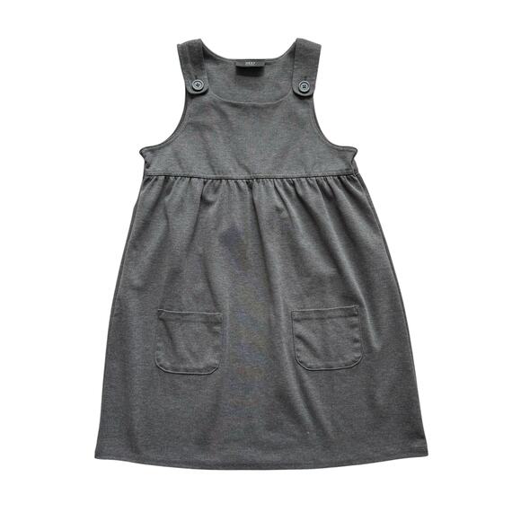 NWOT Next School Gray Pinafore Dress Size 10y - Picture 1 of 6